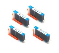 Cartouche d'encre 4 Couleurs avec Puce, Compatible avec HP | 4 pcs for 920XL 920, Officejet 6000 6500 6500A 7000 7500 7500A, noir cyan magenta jaune(4pcs-Cyan)