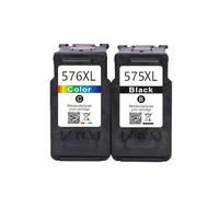 Cartouche d'encre 575 XL 576 XL PG575 CL576 PG-575 CL-576 compatible avec Canon PIXMA TS3550i TS3551i TR4750i TR4751i, tête d'impression de remplacement, accessoires d'imprimante(1 BK 1 Color)