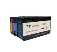 Cartouche d'encre 711 pour imprimante HP Designjet,compatible avec les modèles 711XL 711,T120,T125,T130,T520,TfruitT530 1set - 4PCS