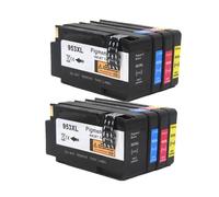 Cartouche d'encre 953XL pour imprimante HP OffSTRJet Pro,compatible 953,953 XL,noir,CMYK,7720,7730,7740,8210,8218 - Type 2SET