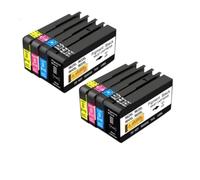 Cartouche d'encre 963XL 967XL Compatible for HP OfficeJet 9010 9025 | Compatible For 963XL/967XL, CMJN 4 Couleurs, Convient 9010/9020/9025, Haut Rendement(2set)