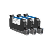 Cartouche d'encre à solvant à Haute adhérence, à séchage Rapide, adaptée au modèle général Non chiffré d'imprimante à Jet d'encre pour Le Texte, la Date, Le Code-Barres, l'heure, e(5PCS)