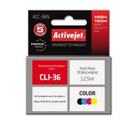 Cartouche d'encre Activejet ACC-36N (Remplacement pour Canon CLI-36 ; Supreme ; 12,5 ml ; couleur)