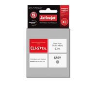 Cartouche d'encre Activejet ACC-571GNX (Remplacement de Canon CLI-571XLG ; Suprême ; 12 ml ; gris)