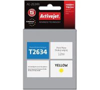 Cartouche d'encre Activejet AE-2634N (Remplacement pour Epson 26 T2634 ; Suprême ; 12 ml ; Jaune)