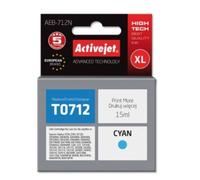 Cartouche d'encre Activejet AEB-712N (Remplacement pour Epson T0712, T0892, T1002 ; Suprême ; 15 ml ; Cyan)