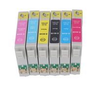 Cartouche d'encre BK C M Y LC LM 6 couleurs, accessoire d'impression pour documents en papier Photo T0851N T0852N T0853N T0854N T0855N T0856N