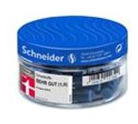 Schneider Optics – Cartouches d'encre pour stylos effaçables Bleue Royale PVC – Pot 30 pièces