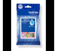 Cartouche d'encre Brother LC527XLC Cyan, Pigment, Haut Rendement (XL), 2000 pages, Compatibilité MFC-J4350DW, MFC-J4550DW, Dimensions 15x75x111 mm
