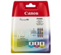 Canon Multipack de cartouches d'encre couleur CLI-8 C/M/Y