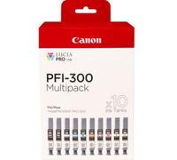 Cartouche d'encre CANON Pack Multipack 10 Originales PRO-300 (Couleurs Photo) - 4102C001