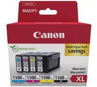Cartouche d'encre CANON Pack Multipack 4 Originales PGI-1500 XL (Noir + 3 Couleurs) - 9218B004