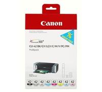 Canon Multipack de 8 cartouche d'encre CLI-42 BK/GY/LGY/C/M/Y/PC/PM