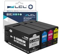 Cartouche D'Encre Compatible 1500Xl 1500Xle Pgi1500Xl Pgi-1500Xl Pgi-1500Xlbk Pgi-1500Xlc Pgi-1500Xlm Pgi-1500Xly (Kcmy) Remplacement Pour Canon Maxify Mb2050 Mb2150 Mb2155