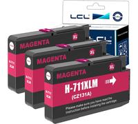 Cartouche d'encre Compatible 711XL 711 XL CZ131A Pigment (3 Magenta) Remplacement pour HP Designjet T120 24/T120 610/T520 24/T520 36/T520 610 T520 914 /T125 24 T530 T130 T525