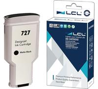 Cartouche D'Encre Compatible 727 Xl C1Q12A B3P22A 300Ml High Yield Remplacement Pour Hp Designjet T1500 T2500 T2530Ps T3500 T920 T930 T930 T1530 Postscript Printer (1 Noir Matte)
