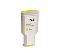 Cartouche d'encre Compatible 728XL avec Encre complète for imprimante HP728 DesignJet T730 T830 F9J68A F9J67A F9J66A(1PCS Yellow)