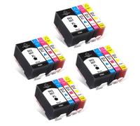 Cartouche d'encre Compatible 903 XL Compatible avec Officejet Pro 6970 6950 6960 6966 6968 6974 6975, Remplacement d'imprimante Tout-en-Un Compatible avec Hp903 907XL Hp907(4set 16pcs)