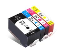 Cartouche d'encre Compatible 903 XL Compatible avec Officejet Pro 6970 6950 6960 6966 6968 6974 6975, Remplacement d'imprimante Tout-en-Un Compatible avec Hp903 907XL Hp907(1set 4pcs)