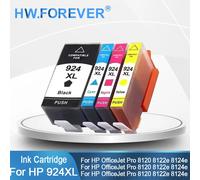 Cartouche d'encre Compatible 924 924XL 924e, pour imprimantes HP OfficeJet Pro 8120e 8130e 8122e 8124e 8125e 8135e 8134e 8132e 924-1Set