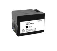 Cartouche d'encre Compatible 932XL 933, Compatible avec imprimante HP932 933XL, Compatible avec Officejet 6100 6600 6700 7110 7510 7512 7610 7612(1 Set(BK C M Y))