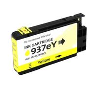 Cartouche d'encre compatible 937 937E 937XL de remplacement Compatible avec utilisation avec les imprimantes Officejet Pro 9110B 9120B 9130b 9720 9730 9110e 9120e 9130e 9720e 9730e(1PC Yellow)