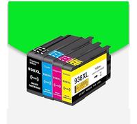 Cartouche d'encre Compatible 938 938XL 938e 936 937 for imprimantes Jet d'encre HP OfficeJet Pro 9110b 9720 9730 9120 9130 avec Encre à Puce(938-1Set)