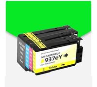 Cartouche d'encre Compatible 938 938XL 938e 936 937 for imprimantes Jet d'encre HP OfficeJet Pro 9110b 9720 9730 9120 9130 avec Encre à Puce(937-1Set)