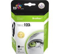 Cartouche d'encre compatible avec Brother LC123BK 100% neuve