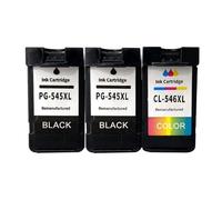 Cartouche d'encre Compatible avec Canon PG-545XL CL-546XL for imprimante MG3050 MG3053 IP2800 MG2500(BK(2PC) Color(1PC))