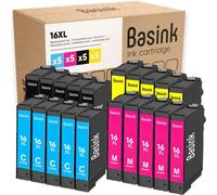 Cartouche d'encre Compatible avec Collection 16XL Pack 20 pour imprimantes WF2510 WF2760 WF2630 WF2750 WF2650 WF2660 WF2540 WF2530 WF2520 WF2010 WF2760