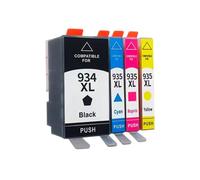 Cartouche d'encre, Compatible avec HP, 934XL 935XL 934 935 | Pour imprimante Officejet, Pro 6812 6830 6815 6835 6230 6820, noir cyan magenta jaune(1set)