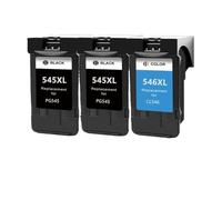 Cartouche d'encre Compatible avec Les imprimantes Canon PG-545XL et CL-546XL (MG3050, MG2550, MX495)(2bk 1color)