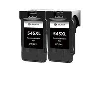 Cartouche d'encre Compatible avec Les imprimantes Canon PG-545XL et CL-546XL (MG3050, MG2550, MX495)(2Pack BK)