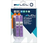 Cartouche d'encre Compatible CLI-581 PB CLI-581 XL PB CLI-581 XXL PB 1999C001 12.5 ML (2Bleu Photo) Remplacement pour Canon PIXMA TS8150 TS8151 TS8152 TS9150 TS9155 TS8250 TS8251 TS8252 Printer