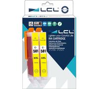 Cartouche d'encre Compatible CLI-581 Y CLI-581 XL Y CLI-581 XXL Y 1997C001 12.5 ML (2Jaune) Remplacement pour Canon Pixma TR7550 TR8550 TS6150 TS6151 TS6250 TS8150 TS8151 TS8152 TS9150 TS9155