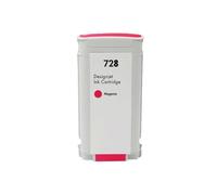 Cartouche d'encre Compatible Compatible avec 728 728XL 130ml 300ml F9J68A F9J67A F9J66A Compatible avec DesignJet T730 T830(Magenta)
