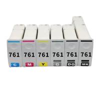 Cartouche d'encre Compatible Compatible avec 761 Design Jet T7100 T7200 imprimantes(Matte Black 775ML)
