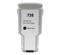 Cartouche d'encre Compatible Compatible avec Designjet T730 T830 130ML 300ML F9J68A F9J67A F9J66A F9J65A(728-300ml-MBK)