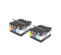Cartouche d'encre Compatible Compatible avec HP711 711 DesignJet T120 T520, modèles d'imprimante CZ133A CZ130Z CZ131A CZ132A(1SET(8PCS))
