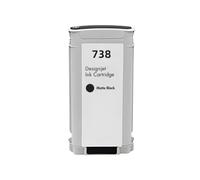 Cartouche d'encre Compatible Compatible avec HP738 738, Encre Couleur 676M6A 676M7A 676M8A 498N8A Compatible avec imprimante DesignJet T950 T850(130ML - MBK)