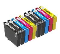 Cartouche d'encre Compatible Compatible avec imprimantes EW-M530F IB10KA IB10CA IB10MA IB10YA(10PCS-4BK)