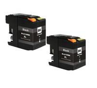 Cartouche d'encre Compatible Compatible avec imprimantes LC129XL LC125XL LC125 LC129 Compatible avec MFC-J6520DW J6720DW J6920DW(2PCS Black)