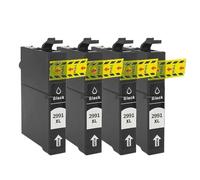 Cartouche d'encre Compatible Compatible avec Les modèles de la série XP, y Compris XP-442 XP-345 XP-245 XP-235 XP-342 XP-435 XP-255 XP-257 T2991 T2991XL T29XL(4pcs-Black)