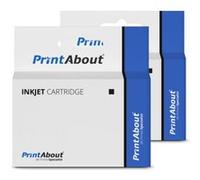 Cartouche compatible HP 300XL (D8J43AE) - Pack de 2 - Noir - Grande capacité - Multipack