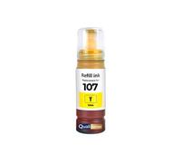 Cartouche d'encre compatible Epson 107 C13T09B440 Jaune 70 ml 3600 pages pour EcoTank ET-18100
