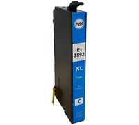 Cartouche d'encre Compatible Epson 35 XL Cyan Série Cadenas - pour Imprimante Jet d'encre Epson