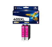 Cartouche d'encre compatible Epson 405XL - Pack de 2 - Magenta - 1100 pages
