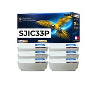 Cartouche d'encre compatible Epson SJIC33P Pack 6 Noir pour TM J7200 J7700