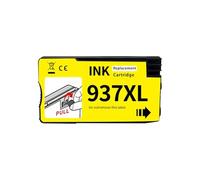 Cartouche d'encre Compatible for imprimante HP-937 937XL for imprimantes HP OfficeJet Pro 9730 9110b 9120 9130 9720(Yellow)